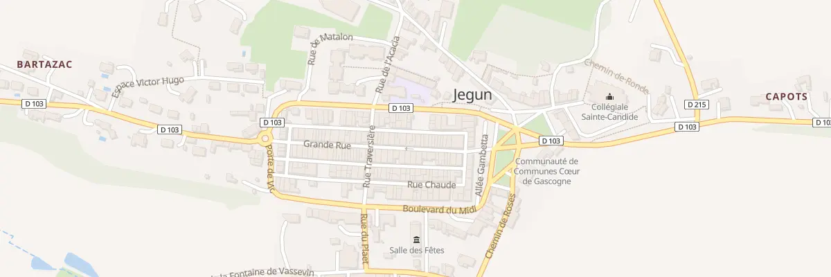 Plan du 24 Gr Grande Rue à Jegun