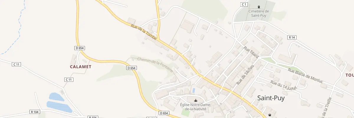 Plan du 5144 Rue de la Tombe à Saint-Puy