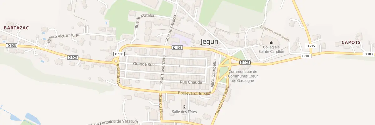 Plan du 20 Gr Grande Rue à Jegun