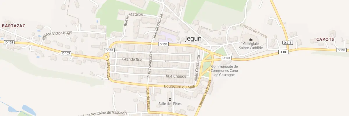 Plan du 18 Gr Grande Rue à Jegun