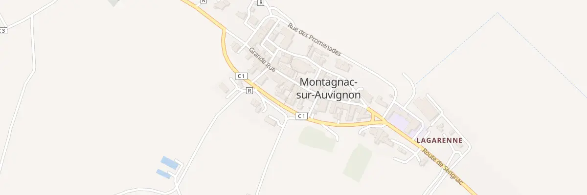 Plan du 21 Gr Grande Rue à Montagnac-sur-Auvignon