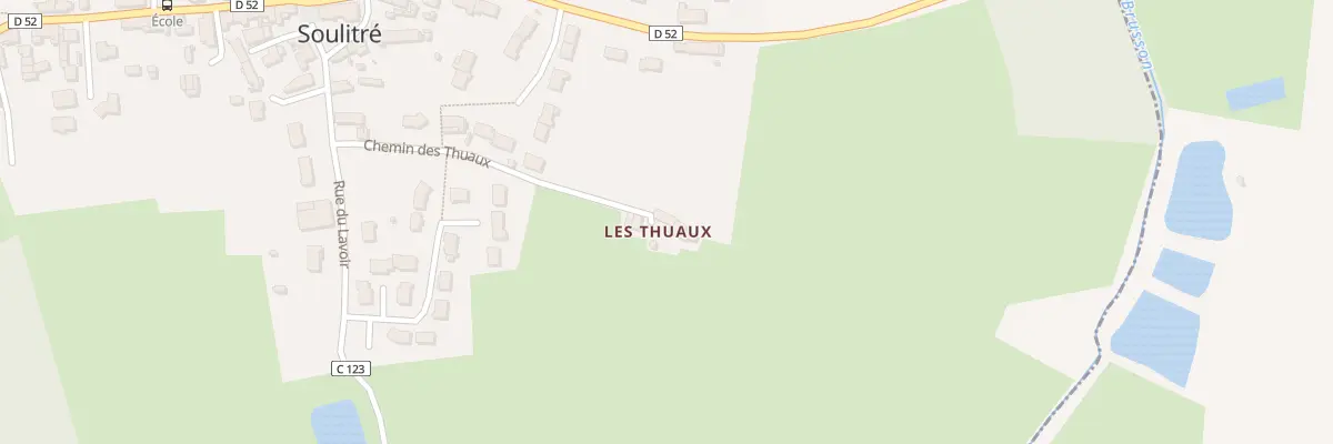 Plan du 5042 Les Thuaux à Soulitré