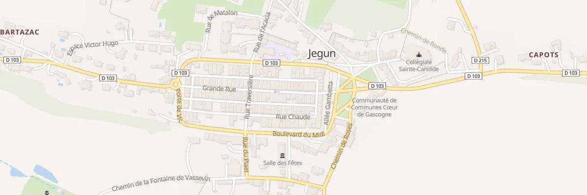 Plan du 13 Gr Grande Rue à Jegun