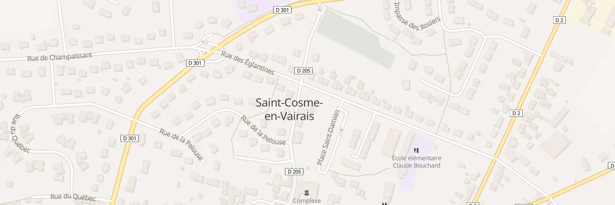 Plan du 9 Rue de l’Ormeau à Saint-Cosme-en-Vairais