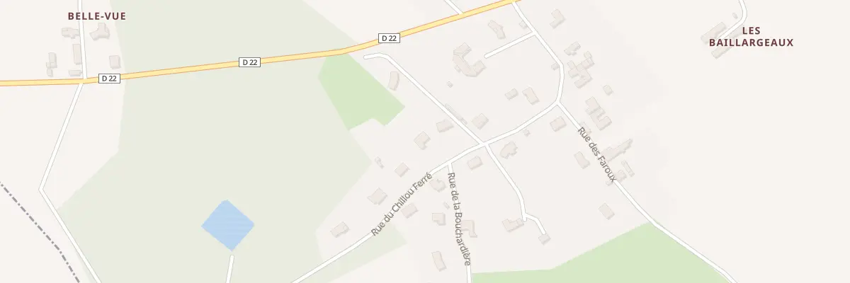 Plan du 14 Rue du Chillou Ferre à Leigné-sur-Usseau