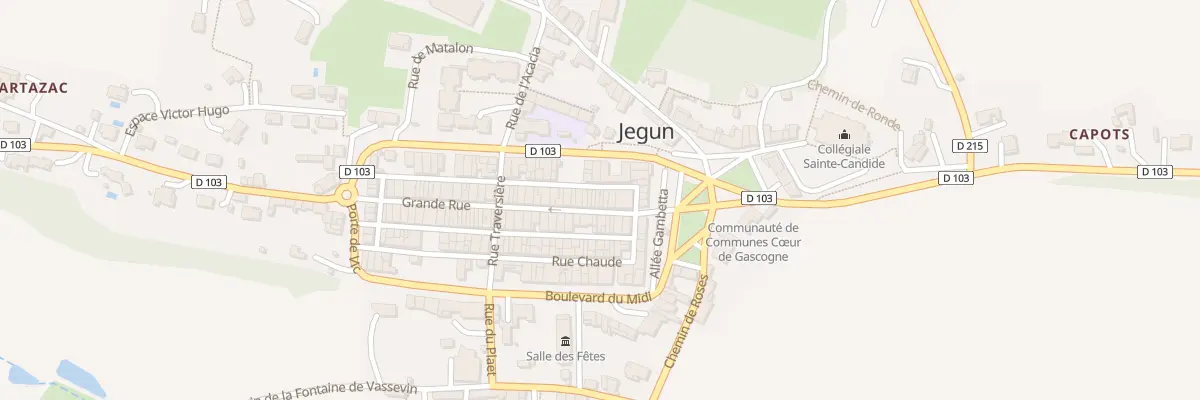 Plan du 10 Gr Grande Rue à Jegun