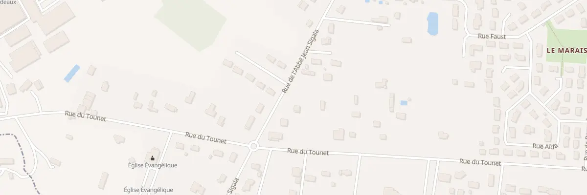 Plan du 40T Rue de l’Abbe Jean Sigala à Bergerac