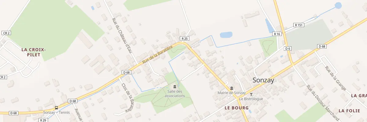 Plan du 25 Rue de la Baratière à Sonzay
