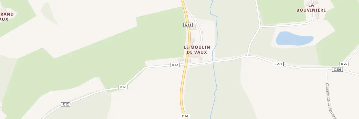 Plan du 2 Le Moulin de Vaux à Flée
