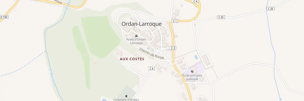 Plan du 2 Chem Cote des Erigerons à Ordan-Larroque