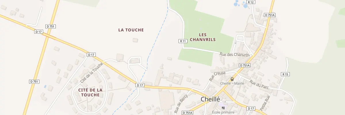 Plan du 5 Rue des Chanvrils à Cheillé