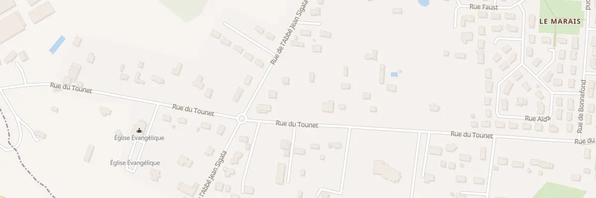 Plan du 98A Rue du Tounet à Bergerac