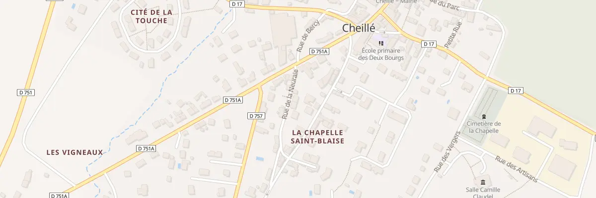 Plan du 1 Rue de la Neuraie à Cheillé