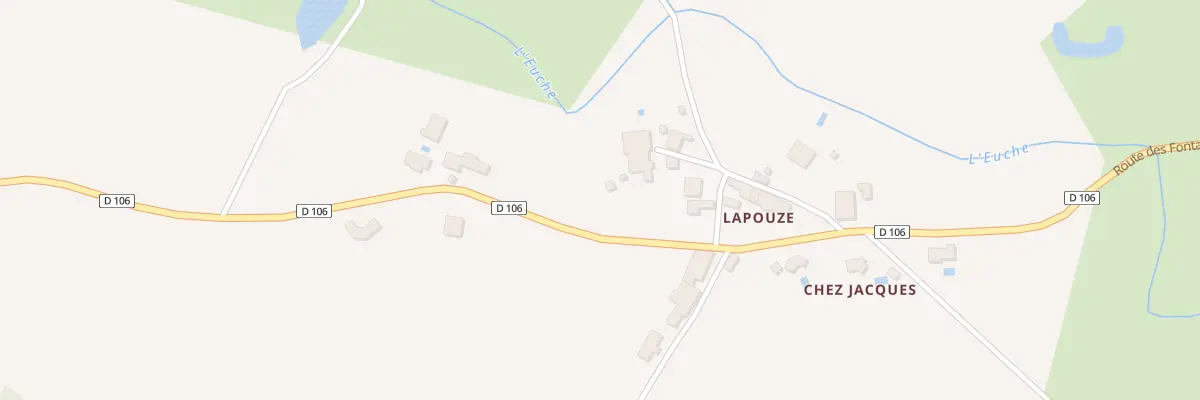 Plan du 36 La Pouze à Chapdeuil