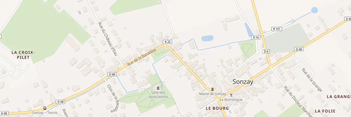 Plan du 23 Rue de la Baratière à Sonzay