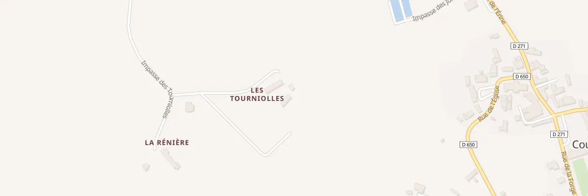 Plan du 109 Les Tourniolles à Coulimer