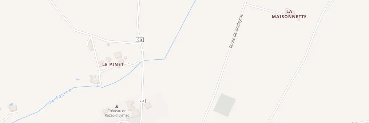 Plan du 56 Au Baradis à Razac-d’Eymet