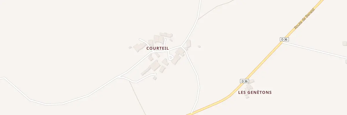 Plan du 3 Le Courteil à Benest