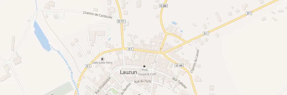 Plan du 8 Bd de la Sablière à Lauzun