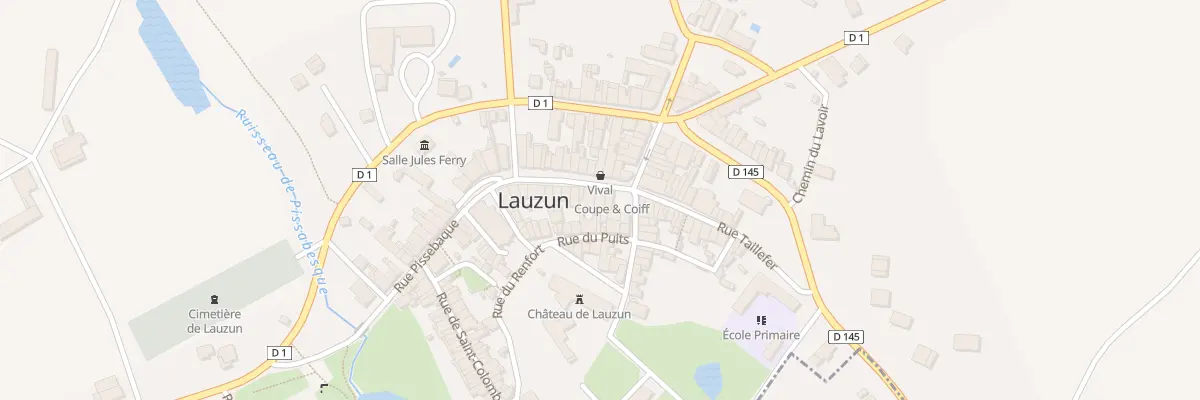 Plan du 3 Rue Eugene Mazelie à Lauzun