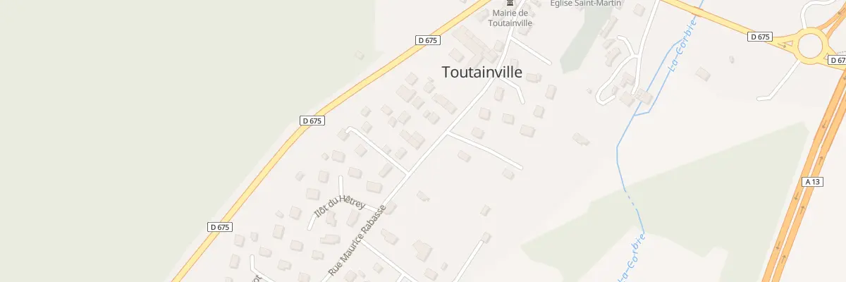 Plan du 18 Rue Maurice Rabasse à Toutainville