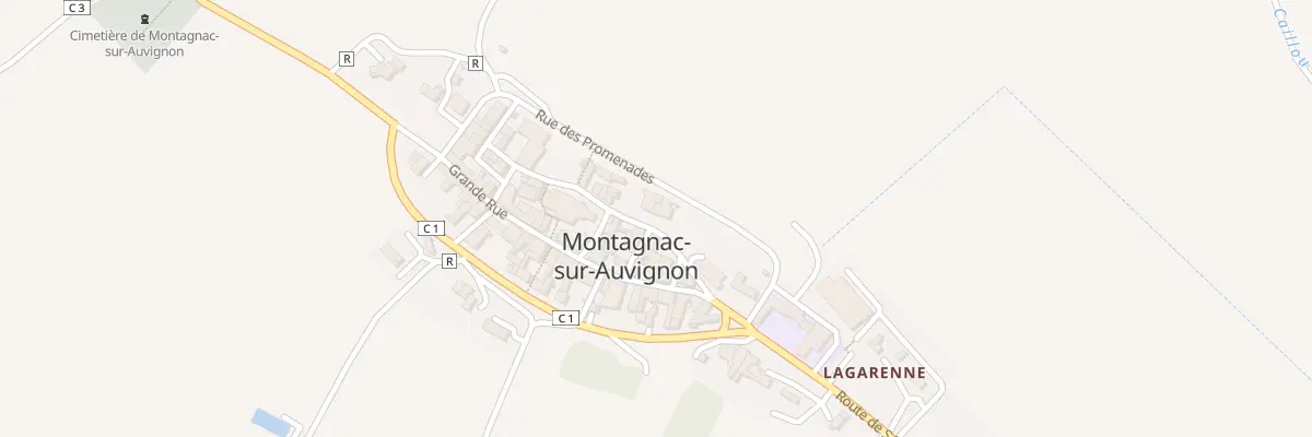 Plan du 4 Rue de l’Eglise à Montagnac-sur-Auvignon