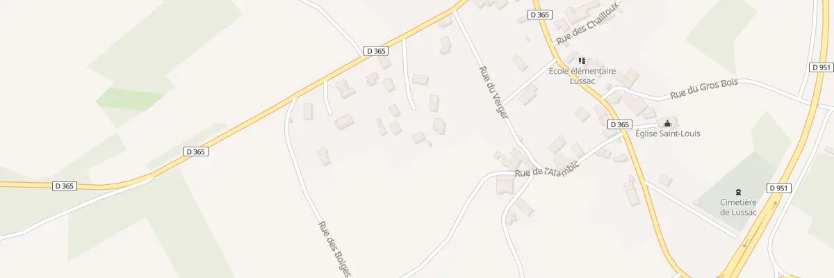 Plan du 10 Rue du Champ du Puits à Lussac