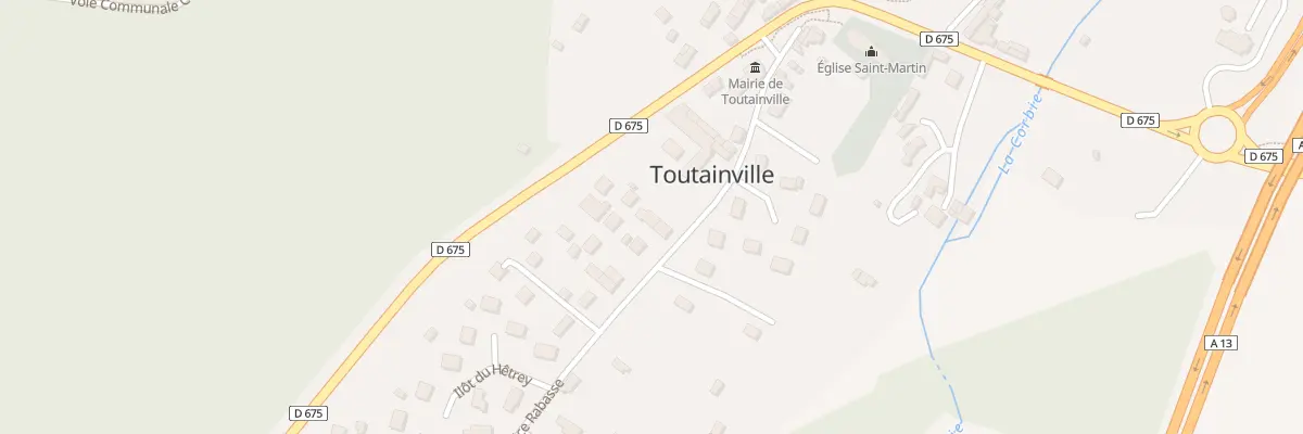 Plan du 10 Rue Maurice Rabasse à Toutainville