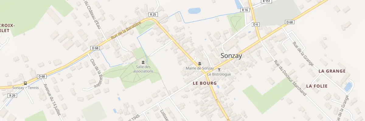 Plan du 9 Rue de la Baratière à Sonzay