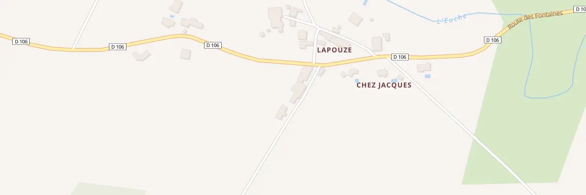 Plan du 33 La Pouze à Chapdeuil
