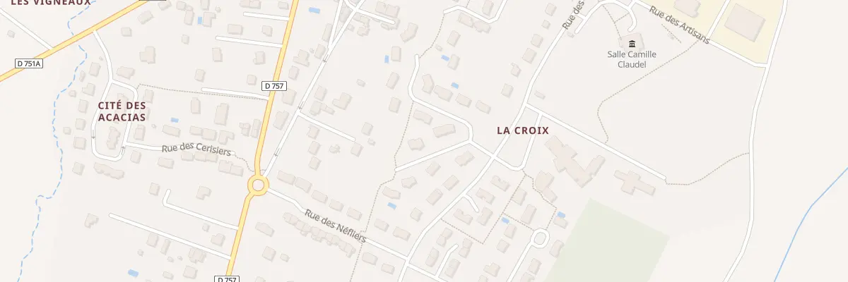 Plan du 6 All des Cornouillers à Cheillé