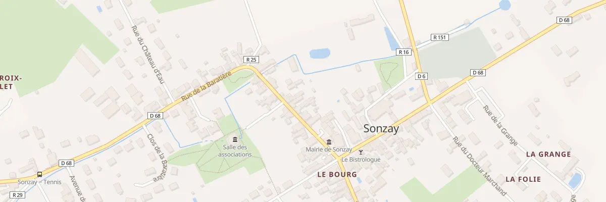 Plan du 10 Rue de la Baratière à Sonzay
