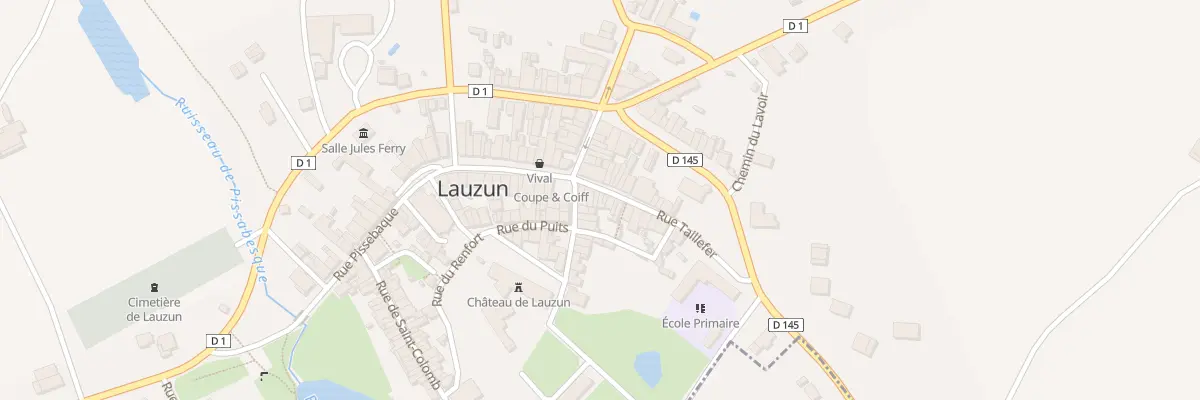 Plan du 5000A Rue Taillefer à Lauzun