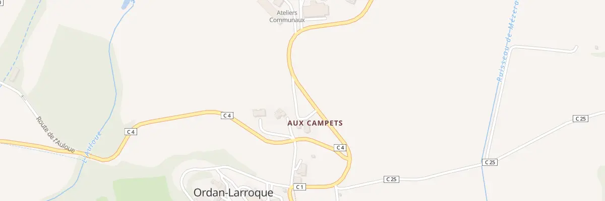 Plan du 371 Rte de l’Ambre à Ordan-Larroque