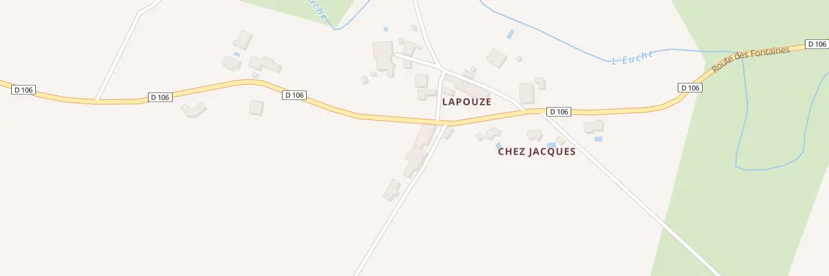Plan du 34 La Pouze à Chapdeuil