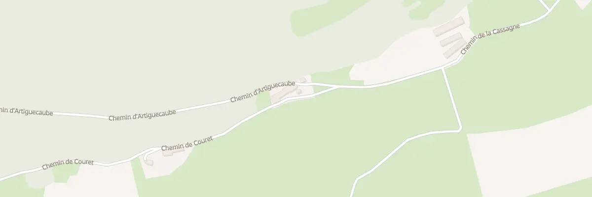 Plan du 2 Che de Couret à Bize
