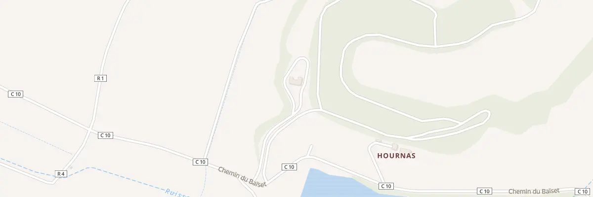Plan du 729 Chem du Baïset à Ordan-Larroque