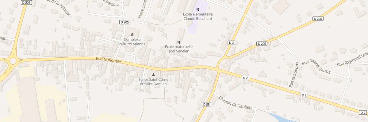 Plan du 7 Rue Nationale à Saint-Cosme-en-Vairais