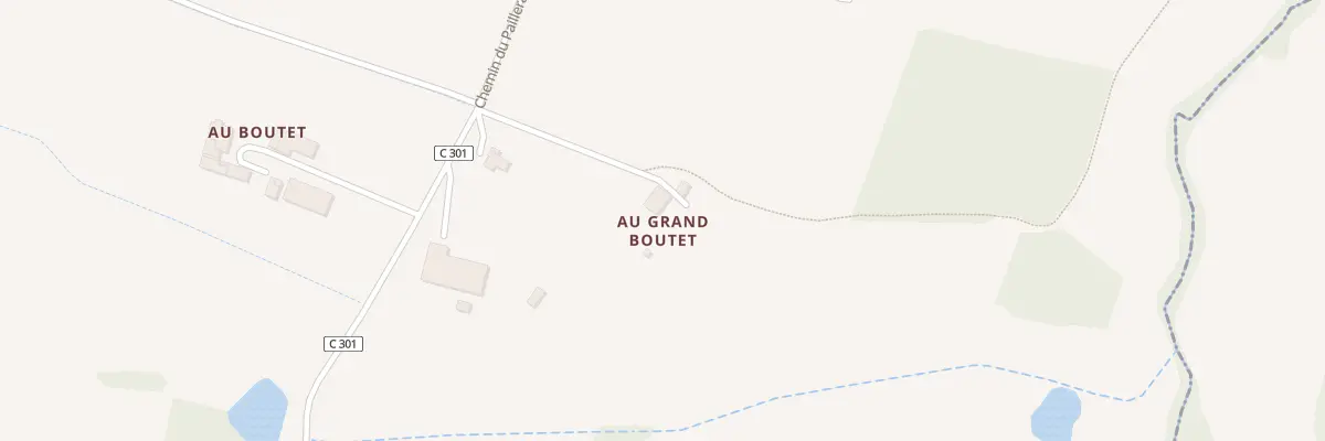 Plan de Chem du Paillerat à Caussens