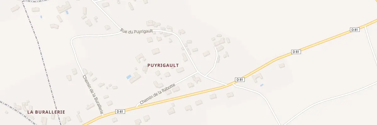 Plan du 5 Rue du Puyrigault à Naintré