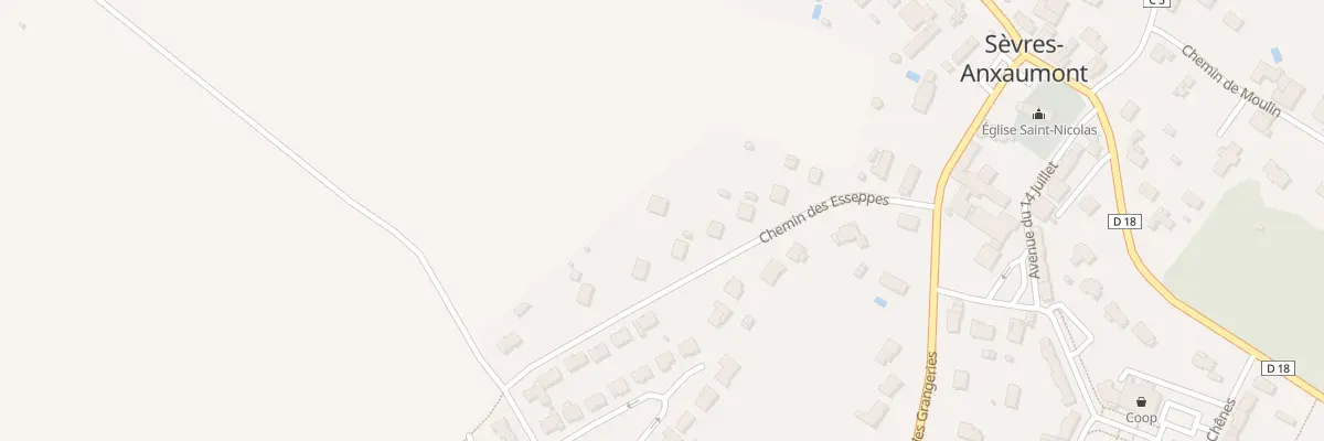 Plan du 8B Che des Esseppes à Sèvres-Anxaumont