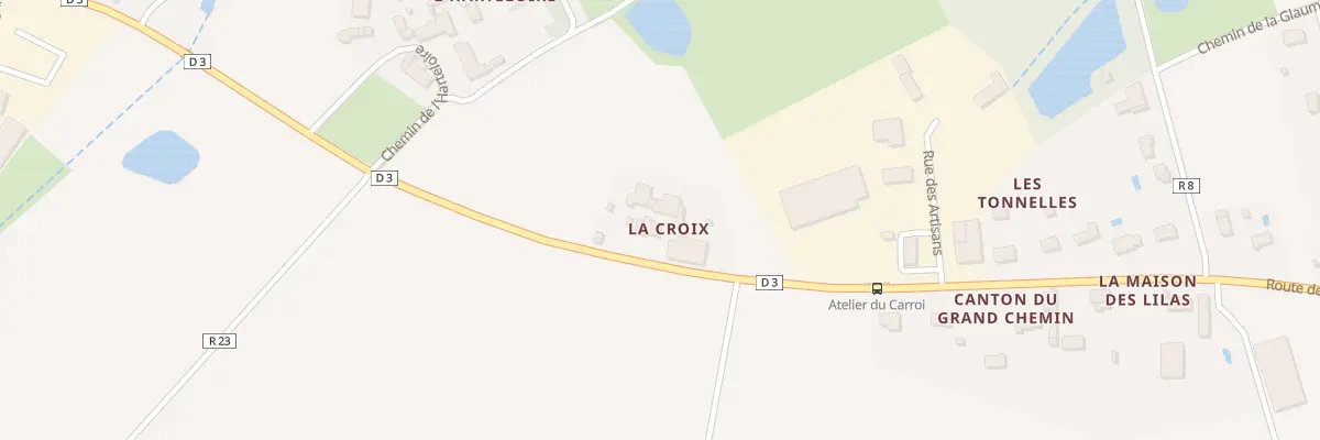 Plan du 59 La Croix de l’Harteloire à Ambillou