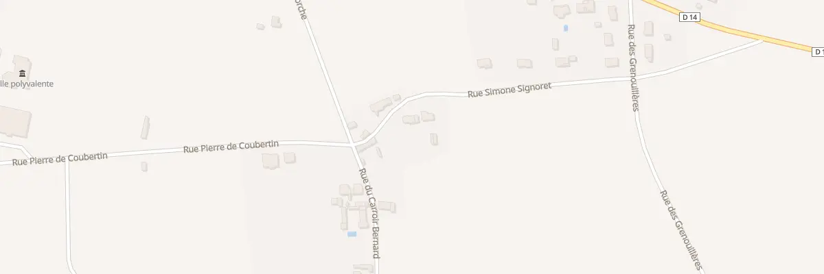 Plan du 2 Rue Simone Signoret à Thuré