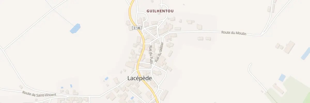 Plan du 2 Rue du Métier à Lacépède