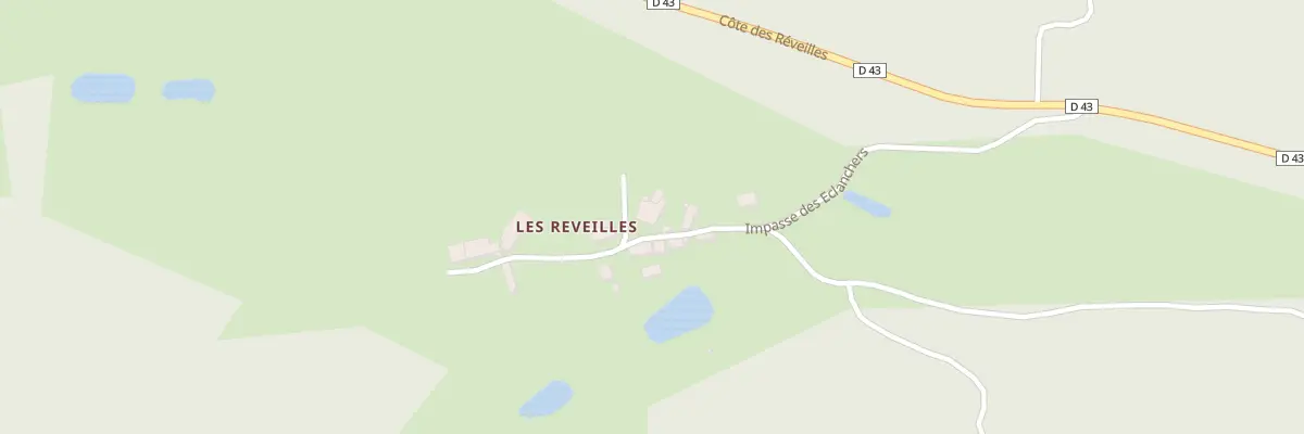 Plan du 9000 Les Reveilles à Saint-Aquilin