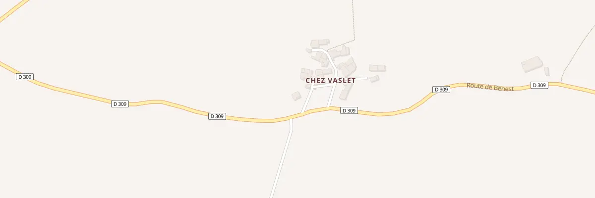 Plan du 5318 Chez Vaslet à Benest