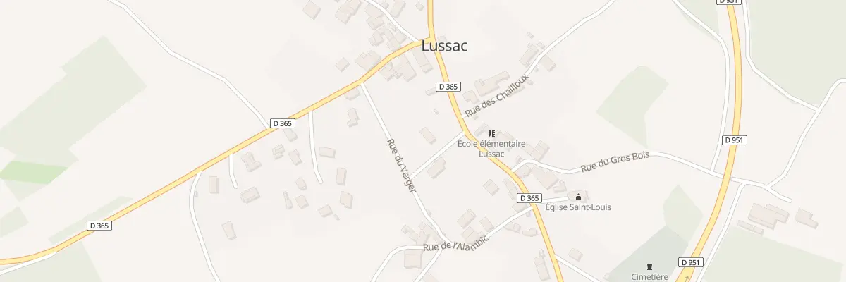 Plan du 5095 Le Bourg à Lussac