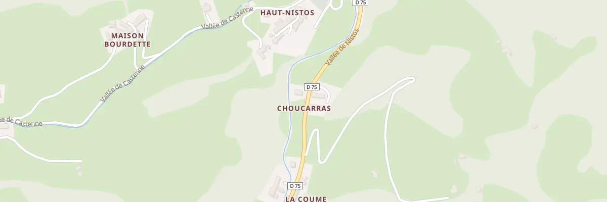 Plan du 40 Rte Vallee de Nistos à Nistos