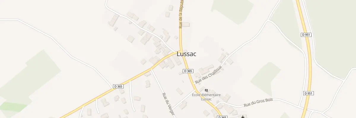 Plan du 8 Rue de la Republique à Lussac