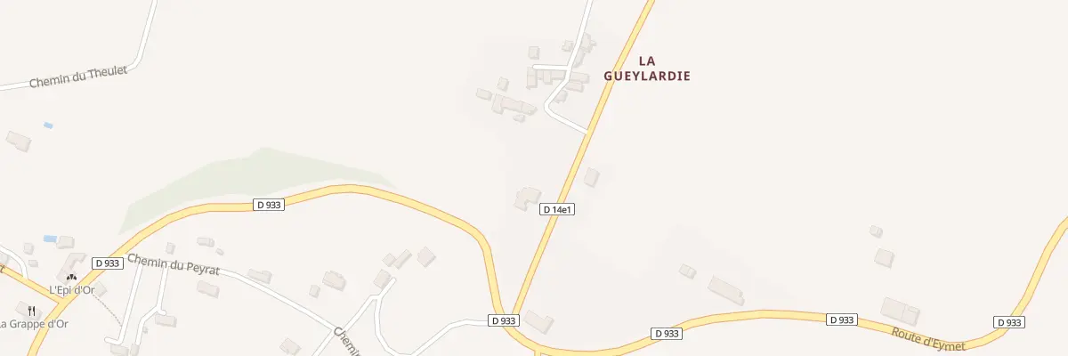 Plan du 42A La Gueylardie Ouest à Monbazillac
